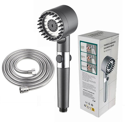 Boosted Shower Head With Hose Set