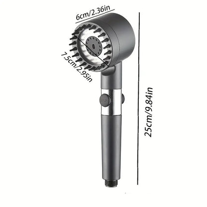 Boosted Shower Head With Hose Set