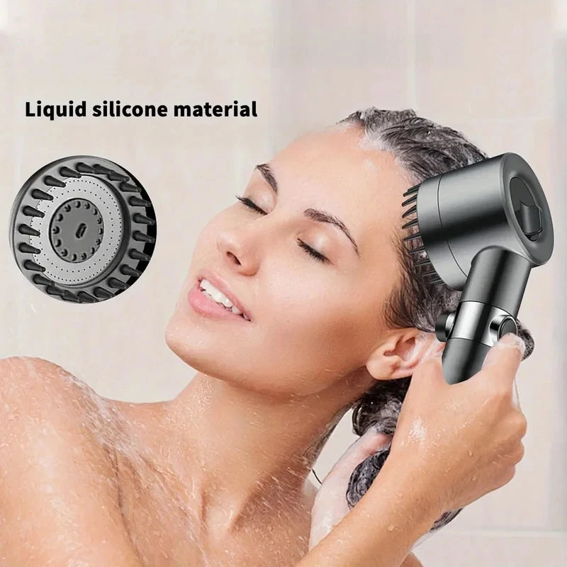 New 2026 High Pressure Shower Head Powerful Boost Filter Handheld Shower Sprayer Bathroom Water Saving Nozzle