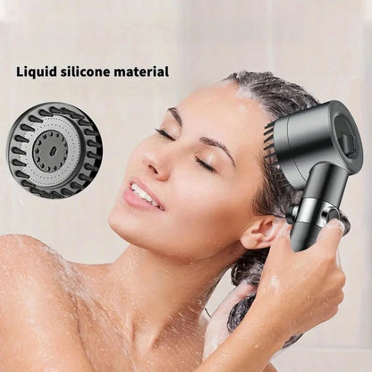 New 2026 High Pressure Shower Head Powerful Boost Filter Handheld Shower Sprayer Bathroom Water Saving Nozzle