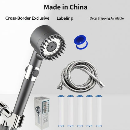 Boosted Shower Head With Hose Set