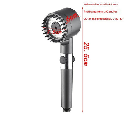 Boosted Shower Head With Hose Set