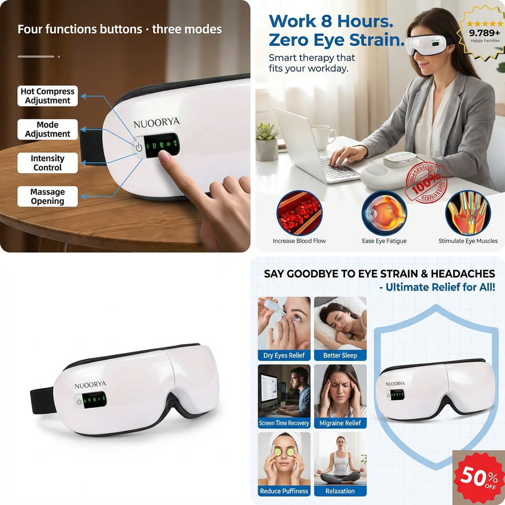 Nuoorya™ LumiRelax Eye Massager.
