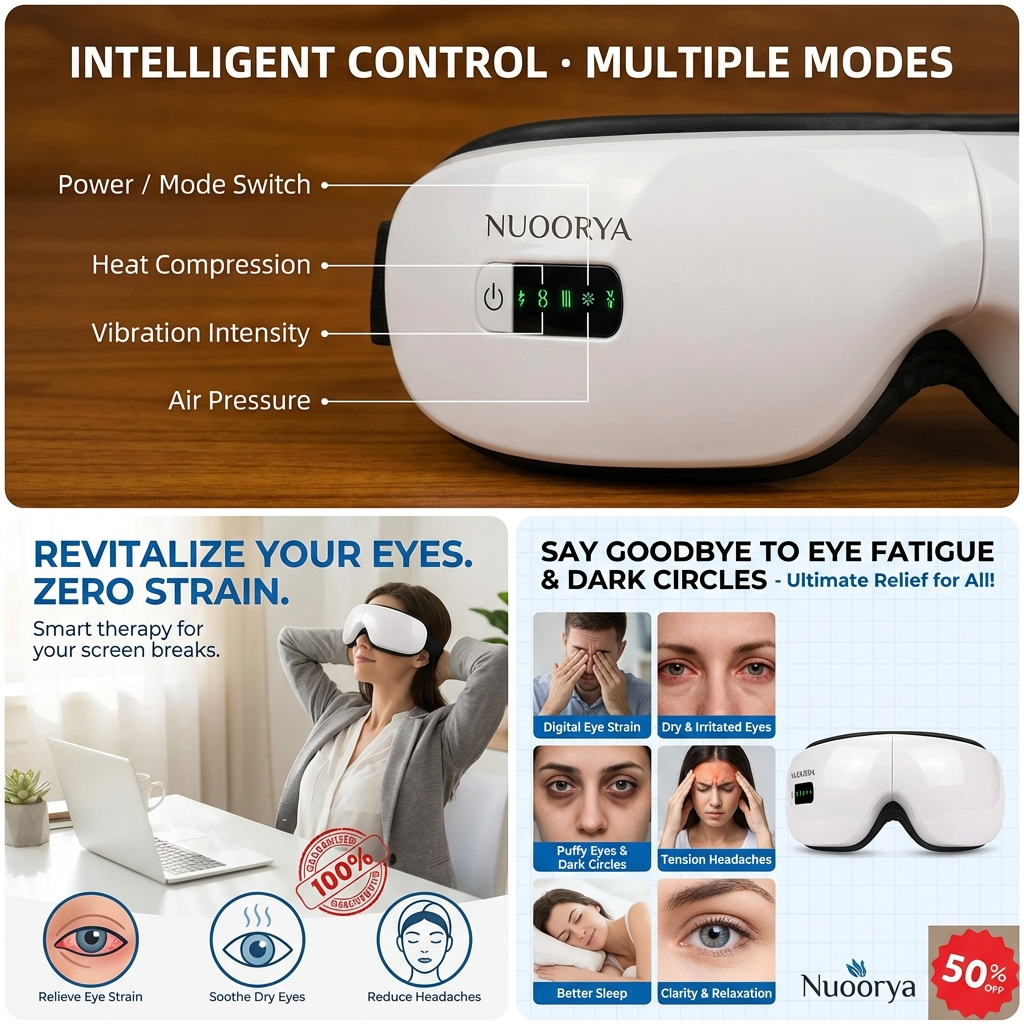 Nuoorya™ LumiRelax Eye Massager.