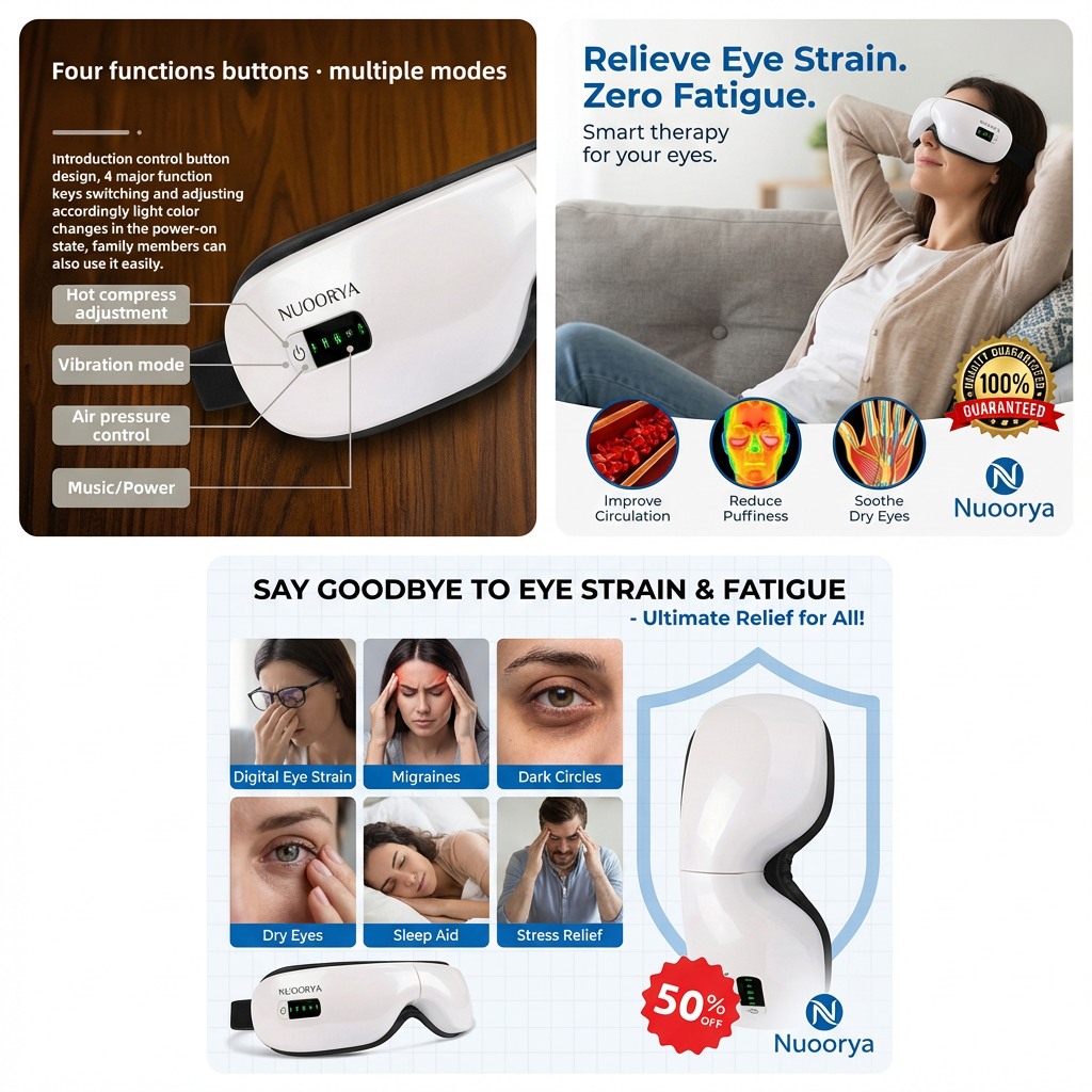Nuoorya™ LumiRelax Eye Massager.