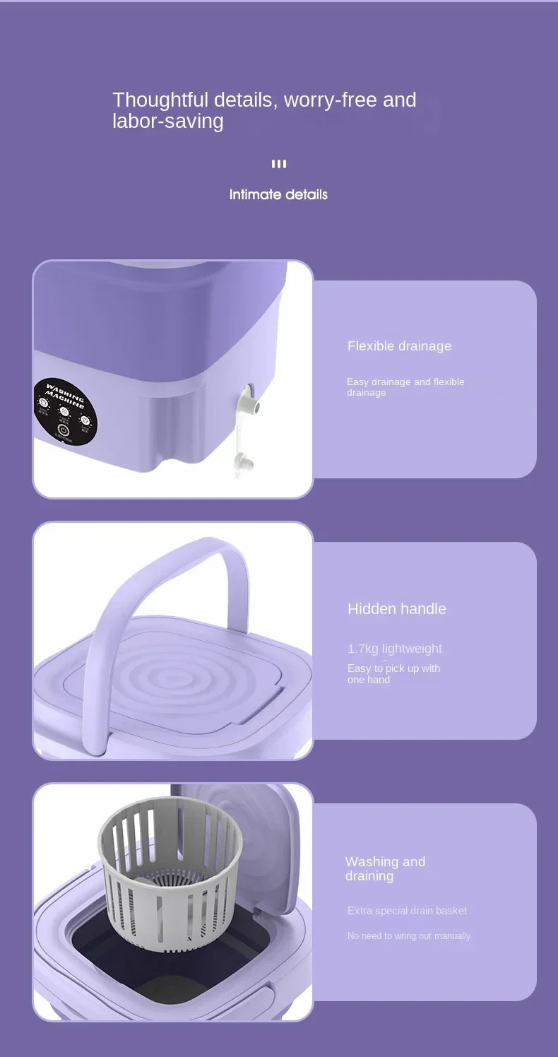 Retractable Folding Washing Machine