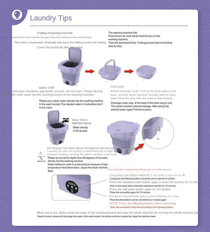 Retractable Folding Washing Machine